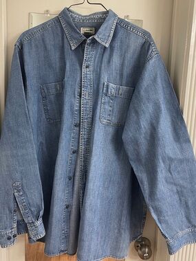 L.L. Bean  Blue Denim Button-Down Shirt /jacket